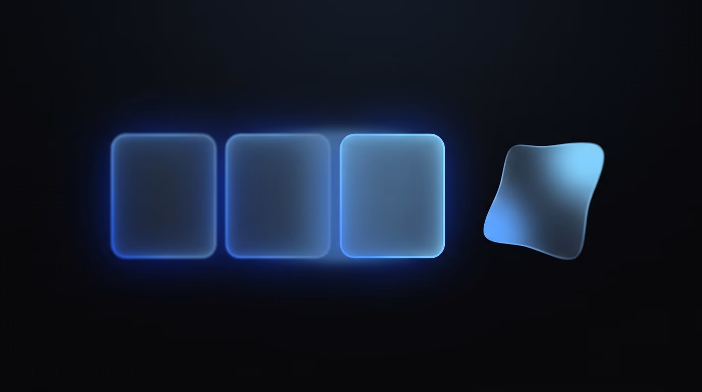 Abstract representation of AI-generated ads becoming visually identical