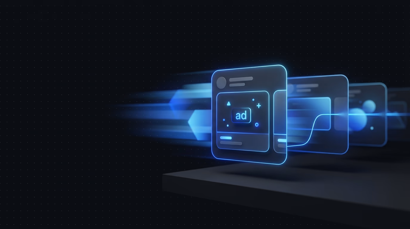 abstract visualization of creative velocity