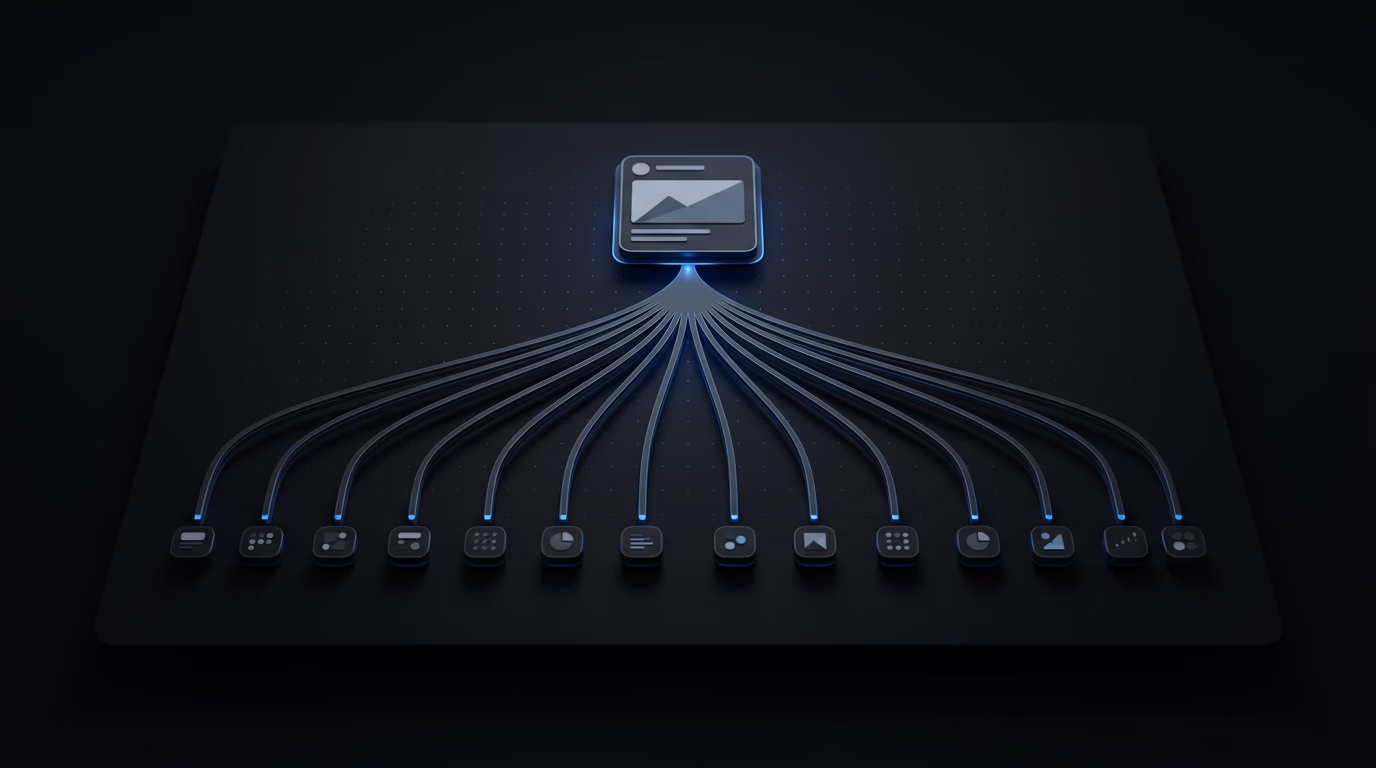 transformation structurée d'une publicité en multiples variations