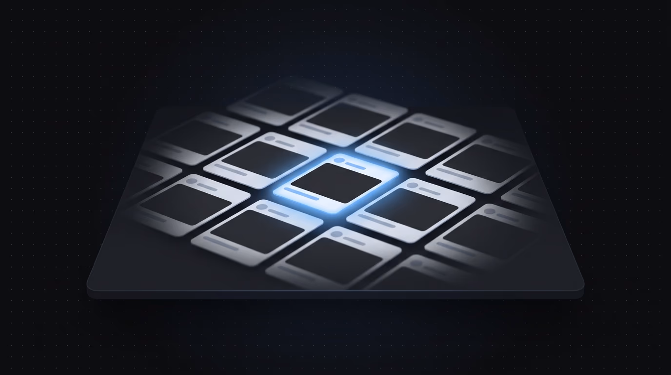 abstract representation of scrolling through ads without extracting insights