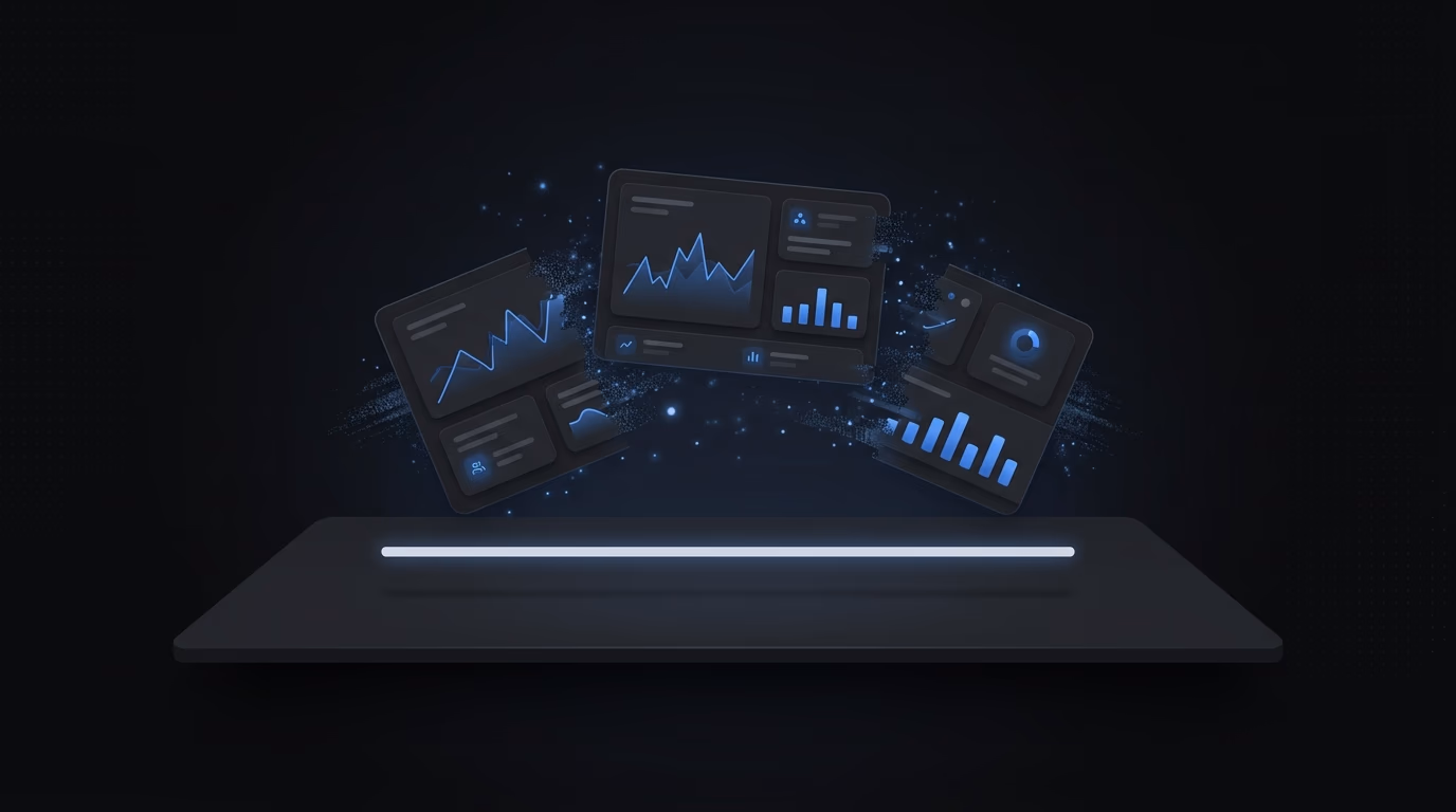 Conflicting reporting dashboards showing diverging performance metrics