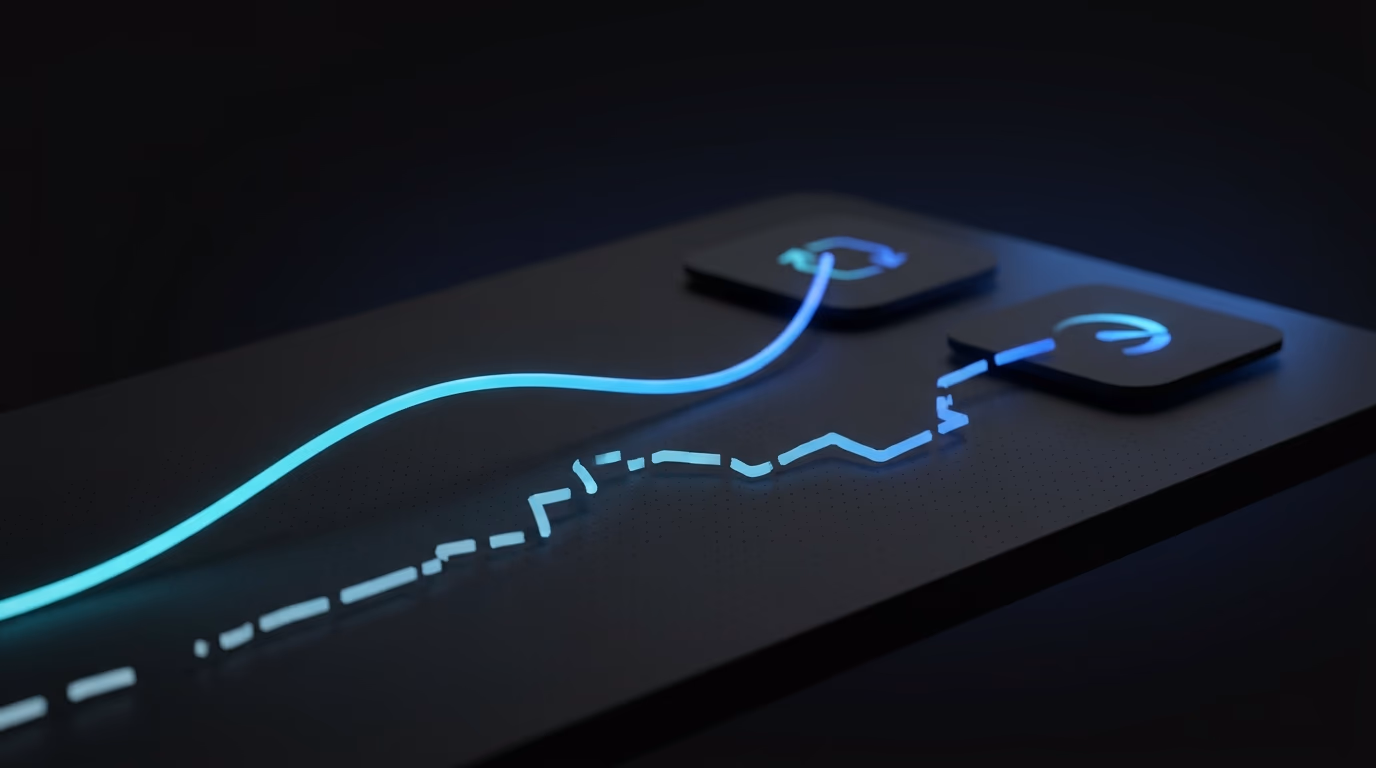 contrast between manual reaction and automated system flow